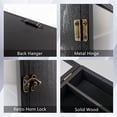 thumbnail image 3 of Rustic Black Shadow Box Frame Plexiglass Window Door with Removable Shelves 11 x 14, 3 of 6