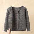 thumbnail image 7 of Odeerbi Kids Boys Girls Winter Padded Coat Padded Jacket School Uniform For Children Gray 7-9 Years, 7 of 7
