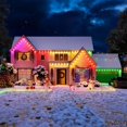 thumbnail image 5 of Cadena de luces LED RGB impermeables para exteriores, 147 pies, 90 LED, para aleros, decoración de fiestas navideñas, cumpleaños y fiestas, 5 of 5