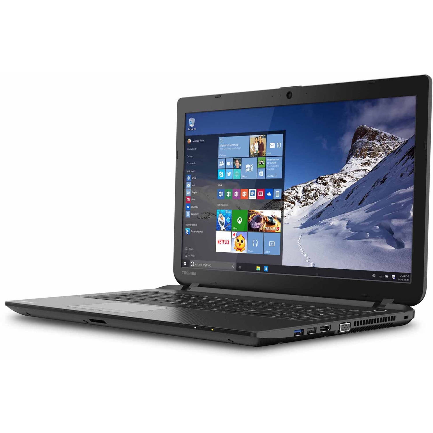 Toshiba Satellite 15.6" Laptop, Intel Pentium N3540, 750GB HD, Windows 10  Home, C55-B5242X - Walmart.com