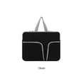 thumbnail image 2 of Injueey Funda para portátil con asa, funda para ordenador, bolsa de transporte de viaje portátil, compartimentos protectores, almacenamiento informal Relojes inteligentes Negro 13 pulgadas, 2 of 6