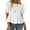 White, variant on Summer Women Puffed Sleeve Tunic with A Waistband Casual T Shirt Loose Shirt