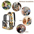 thumbnail image 5 of SEANATIVE Boys Girls Transparent Backpack Kids Teens Clear Bag PVC See Through School Bag Bookbag Transparent Daypack for Stadium Travel School, Dachshund Dog Sunflower Paw Beige, 5 of 7