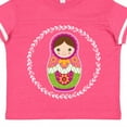 thumbnail image 4 of Inktastic Matryoshka Russian Cute Pink Nesting Doll Girls Toddler T-Shirt, 4 of 5