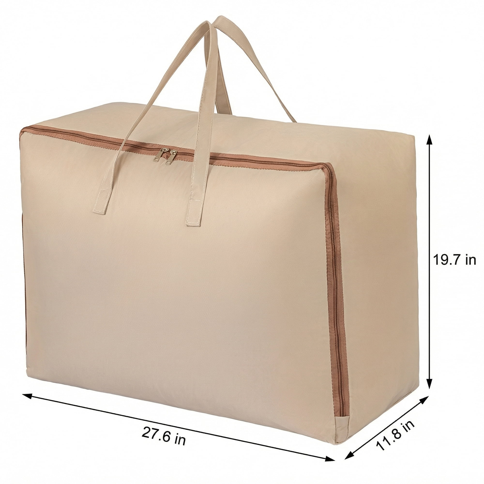 Unique Bargains Clothes Storage Bag for Organizing Closet Beige 27.6"x11.8"x19.7"