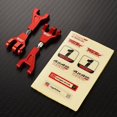 thumbnail image 3 of Vogacara Brazo de suspensión delantero mejorado de aleación de aluminio RCGOFFLOW, brazo de suspensión delantero Rc para 1/10 XTE XBE Kits de construcción modelo Rojo, 3 of 5
