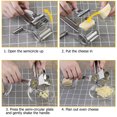thumbnail image 1 of Stainless Steel Manual Rotate Cheese Chocolate Grater Cutter Planer Shredder Cutting Planing Tool, 1 of 10