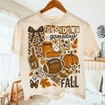 thumbnail image 1 of Fall Football Collage T-Shirt, Game Day T-Shirt Fall Vibes T-Shirt, Autumn T-Shirt Boho Floral Football T-Shirt Touchdown Season T-Shirt, Coquette Football Bow T-Shirt, 1 of 5