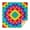 Colorful Tie Dye-1, variant on Colorful Rainbow Tie Dye Spiral Pattern Square Tablecloth,Waterproof Square Table Cover,Wipeable Spillproof Washable Table Cover for Home Kitchen Party Decor 42"X42"(107x107cm)