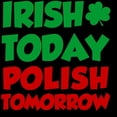 thumbnail image 3 of CafePress - Irish Today Polish Tomorrow Women's Dark Pajamas - Women's Short Sleeve Print T-Shirt and Pants Dark Cotton Pajama Set, 3 of 7