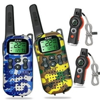 Aikmi Walkie Talkies for Kids with Compass Whistle Toy for Boy 5  Year Old Gift Outdoor Toy for Kid Birthday Present Pretend Play Police Military Spy Hunt Camp