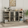 thumbnail image 4 of Bar Cabinet with Storage, Liquor Cabinet with Wine Rack for Liquor and Glasses, Bar Furniture for Dining Room, Living Room, Kitchen, 4 of 9