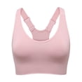thumbnail image 2 of WAGUTH Plus Size Sports Bra for Women Adjustable Straps Racerback Medium Support Workout Yoga Bralette,Pink,4XL, 2 of 5