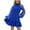 Blue, variant on THDHVS Plus Size Dresses,Dresses for Women,Long Sleeve Sheer Mesh Dress Layering Piece or Standalone Statement Black