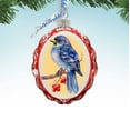 thumbnail image 2 of Bluebird Mercury Glass Ornaments by G. Debrekht - Wildlife Holiday Decor - 776006, 2 of 6