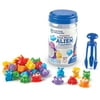 Learning Resources Grab and Sort Fine Motor Alien Counters - 37 Pieces, Toddler Learning Toys Ages 3+, Plastic Math Manipulatives