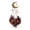 03# (Halloween Moon Black Cat Wall Light), variant on Christmas Wall Mounted Lighted Decor Santa Upside Down Chimney Hanging Ornament with Warm Fairy Lights for Indoor Seasonal Decoration