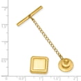 thumbnail image 2 of Gold Square Edge Engravable Tie Tac Lapel Pin Bar, 2 of 6