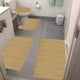 thumbnail image 1 of Juego de 4 alfombrillas de baño de espuma, suaves, absorbentes y antideslizantes, lavables a máquina y de secado rápido, para hogares y baños de invitados. Aestivo | Caqui | AESTIVO, 1 of 7