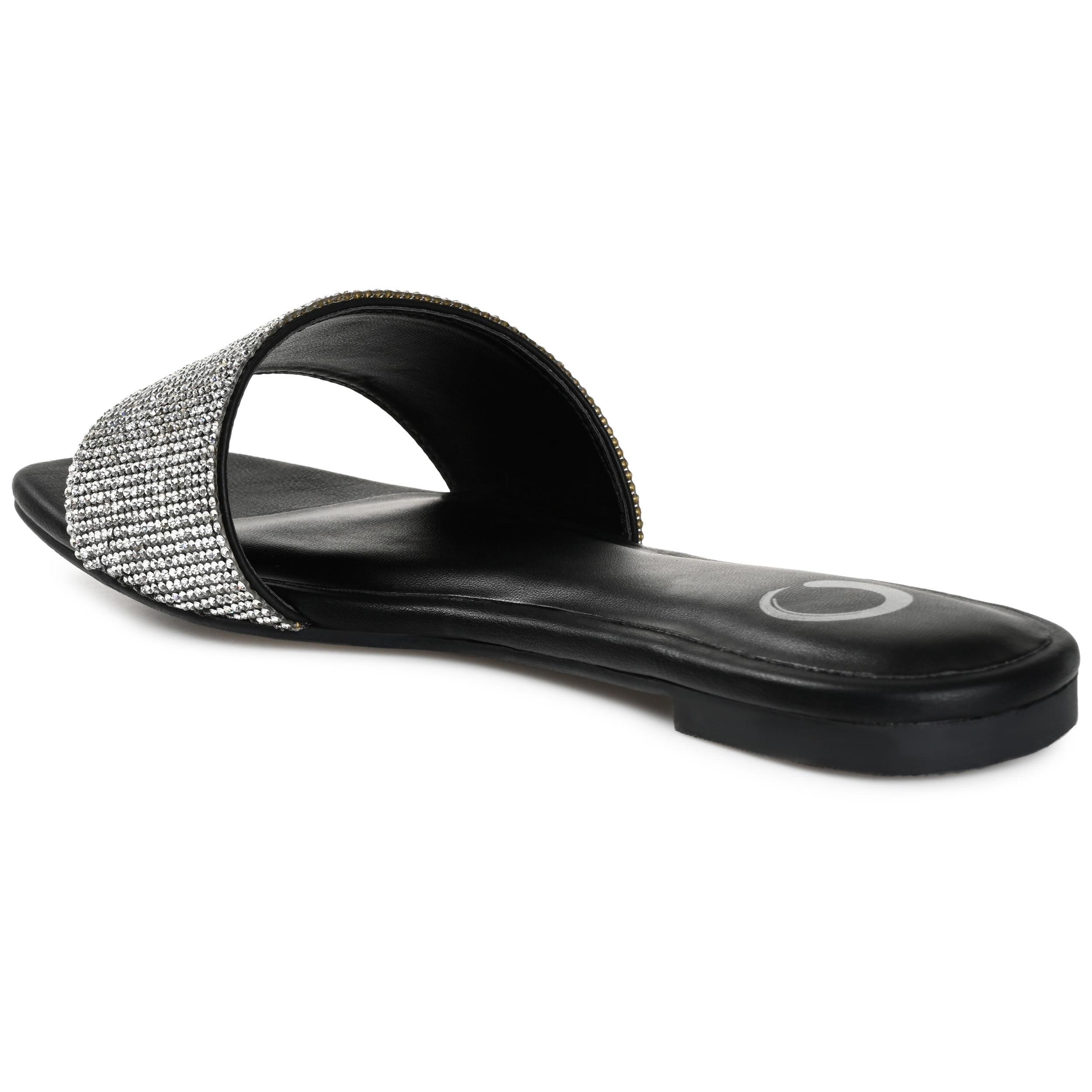 Journee Womens Grayce Slide Flat Evening Dress Sandals