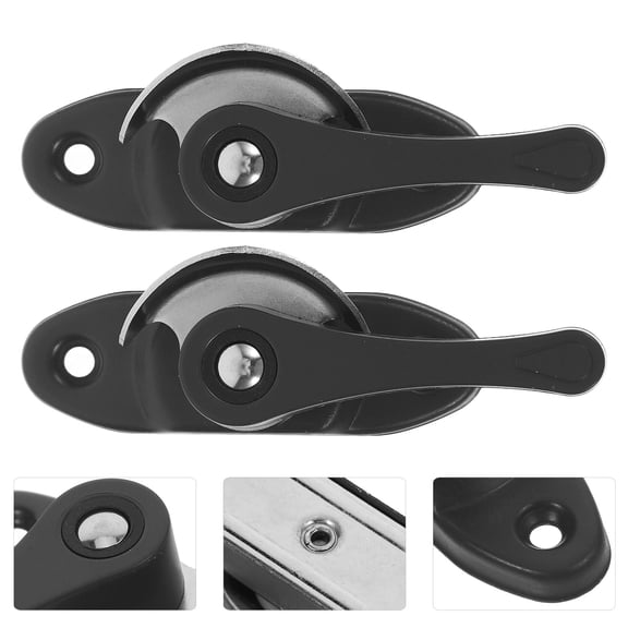 CTIRCHIU 2-Pack Dark Grey Stainless Steel Window Latch Locks, Security Locks Replacement for Home Safety
