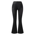thumbnail image 4 of Vedolay Trousers Women Jeans for Women High Waisted Ripped Stretchy Bell Bottom Jeans,Black XXL, 4 of 5