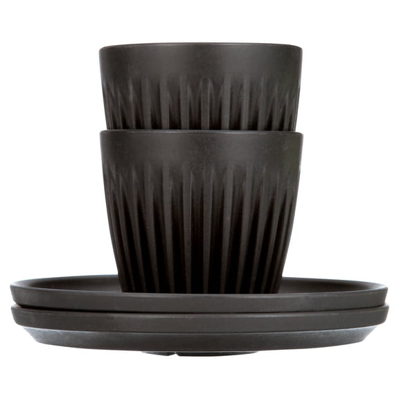 Huskee Cup Espresso Set (Charcoal, 3oz)