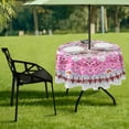 thumbnail image 7 of Coolnut 60" Mexican Talavera Outdoor Tablecloth with Umbrella Hole and Zipper, Waterproof Round Tablecloth for Party,Patio,Picnic,Holiday Dinner,Summer, 7 of 7