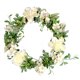 thumbnail image 2 of Bewildely Guirnalda de flores artificiales para puerta TureClos, decoración de simulación, de flores para fiesta de boda, adorno para el hogar guirnaldas blanco 40cm Bewildely HA9088-04B, 2 of 6
