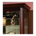 thumbnail image 2 of Hardwood Mirrored Curio Cabinet in Victorian Cherry Finish by Pulaski Furniture, 2 of 6