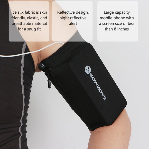 Bolsa De Brazalete Para Correr Paquete antirrobo Bolsas para el brazo Bolsas elásticas para el brazo del teléfono Ajustables para deportes al aire libre Ndcxsfigh Para Estrenar