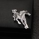 thumbnail image 4 of Broche de caballo con forma de animal en tono metálico, dije de moda, alfiler, insignia, accesorios de joyería, 4 of 9