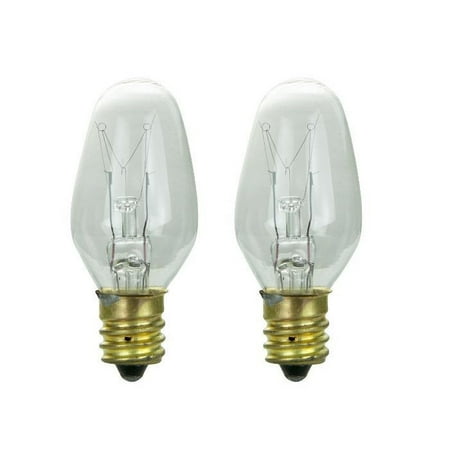 - 2PK - SUNLITE 7w C7 CD2 120v Candelabra Base Clear
