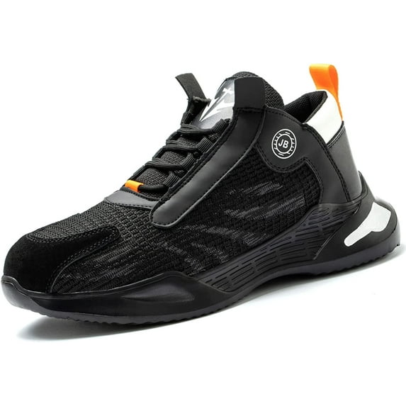 KCVTD Safety Work Shoes for Men & Women Lightweight Breathable Steel Toe Sneaker Shoes Slip Resistant Indestructible Construction Shoes Roofing Shoes