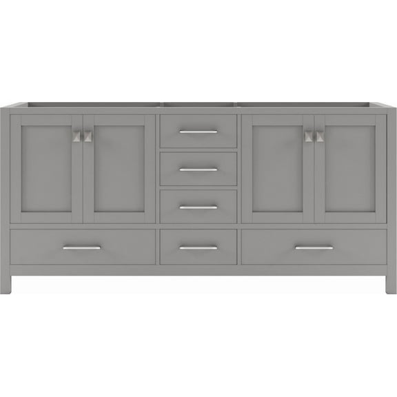 Caroline Avenue 72" Double Cabinet in Gray