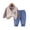 Beige, variant on MXIEZI Toddler Baby Boys Suit,3-Piece Sweater Suit Set with Shirt Pants Infant Gentleman Wedding Outfit for 6M-5T
