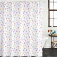 thumbnail image 2 of Colorful Polka Dot Shower Curtain, Waterproof Shower Curtains for Bathroom, Modern Minimalist Geometric Washable Fabric Bathtub Curtain Set Bath Decor with 12 Hooks Long 72"x84", 2 of 8