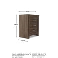 thumbnail image 3 of Signature Design by Ashley Juararo 2-Drawer Nightstand in Dark Brown, 3 of 14