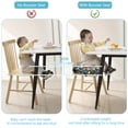 thumbnail image 2 of Dznils Asiento Booster para Mesa de Comedor para Niños Pequeños, con Hebillas de Seguridad, Fondo Antideslizante, Fruta Azul, 2 of 11
