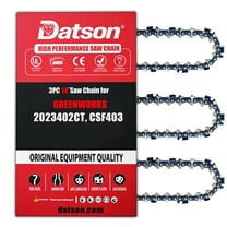 3Pcs 14 Inch Chainsaw Chain 3/8" LP Pitch .043" Gauge 52 Drive Links for GREENWORKS :2023402CT, CSF403