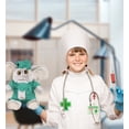 thumbnail image 5 of DolliBu Sitting Elephant Doctor Plush Toy - Super Soft Elephant Doctor Stuffed Animal Dress Up with Cute Scrub Uniform and Cap Outfit - Fluffy Doctor Toy Plush Gift - 9 Inches, 5 of 6
