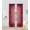 Burgundy, variant on Gorgeous Home Linen Light Filtering Voile Curtain Panel, Solid Color, Rod Pocket 2-Piece Burgundy