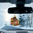 thumbnail image 4 of Tree Ornament Car Ornament Western Charm  Tree Pendant with Lanyard Unique Cowboy Hat Boots Car Rear View Mirror, 4 of 5