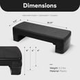 thumbnail image 3 of VibrantEcho Aerobic Step Platform, Exercise Stepper in Multiple Colors - Home Gym Fitness Equipment for Cardio, Core, Leg Toning, Balance Training and Low-Impact Workouts, 3 of 8