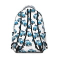 thumbnail image 3 of Police and Checkered White Pattern Backpack for School, Cute School Bag with Adjustable Shoulder Straps and Padded Back, 15.3"x11"x7.1", 3 of 5
