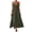Army Green, variant on SELONE Maxi Dresses for Women Ruched Hawaiian Dresses Sleeveless Flare A-Line Dresses V Neck Sundress Black 2XL
