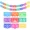 Pack of 2, variant on Mexicano Fiesta Papel Picado - Mexican Festival Party Decorations Paper Banner 15 Ft Long