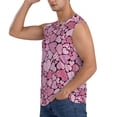 thumbnail image 3 of Fotbe Sweet Heart Men's Camiseta sin Mangas Estampada para Hombres, Playera Casual para Gimnasio, Entrenamiento, Playa-Small, 3 of 7