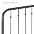 thumbnail image 7 of Pemberly Row Queen Modern Powder Coated Iron Headboard in Black, 7 of 7