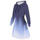 thumbnail image 4 of Women's Halloween Dress Casual Women Long Sleeve Autumn Dress Drawstring Hoodie Dress, 4 of 4